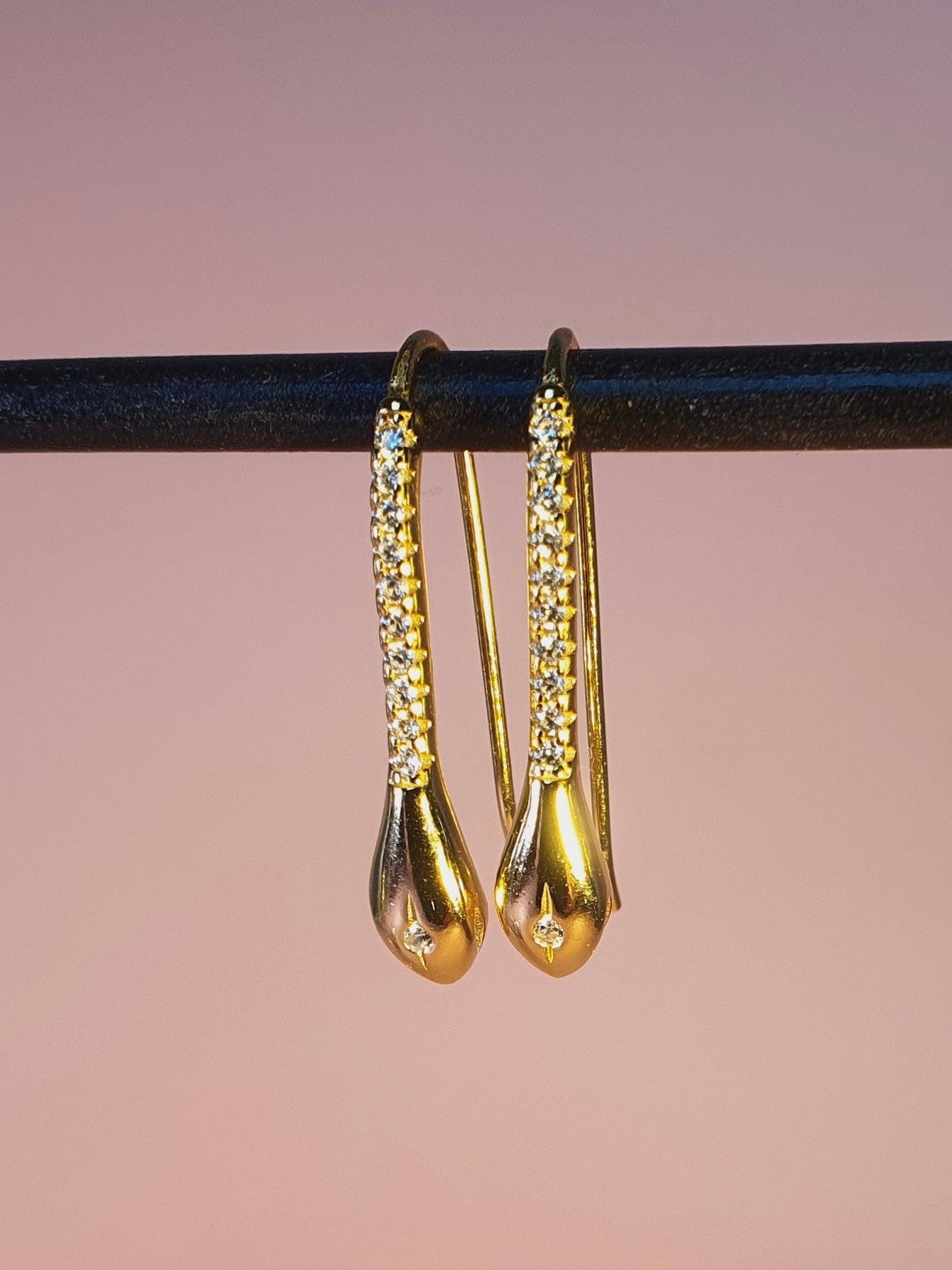 Snake Drop Earrings